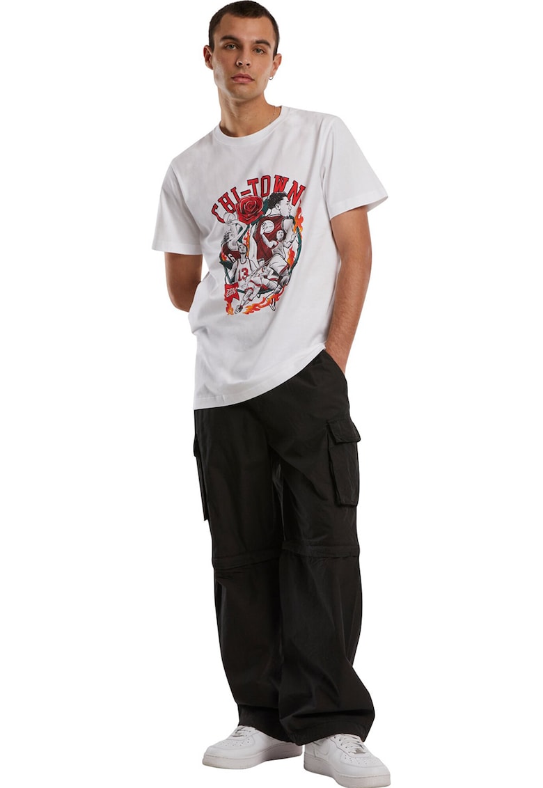 Tricou din bumbac cu imprimeu - Alb