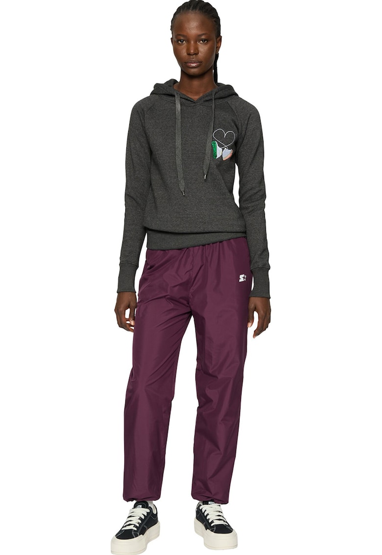 Hanorac din amestec de bumbac cu model grafic