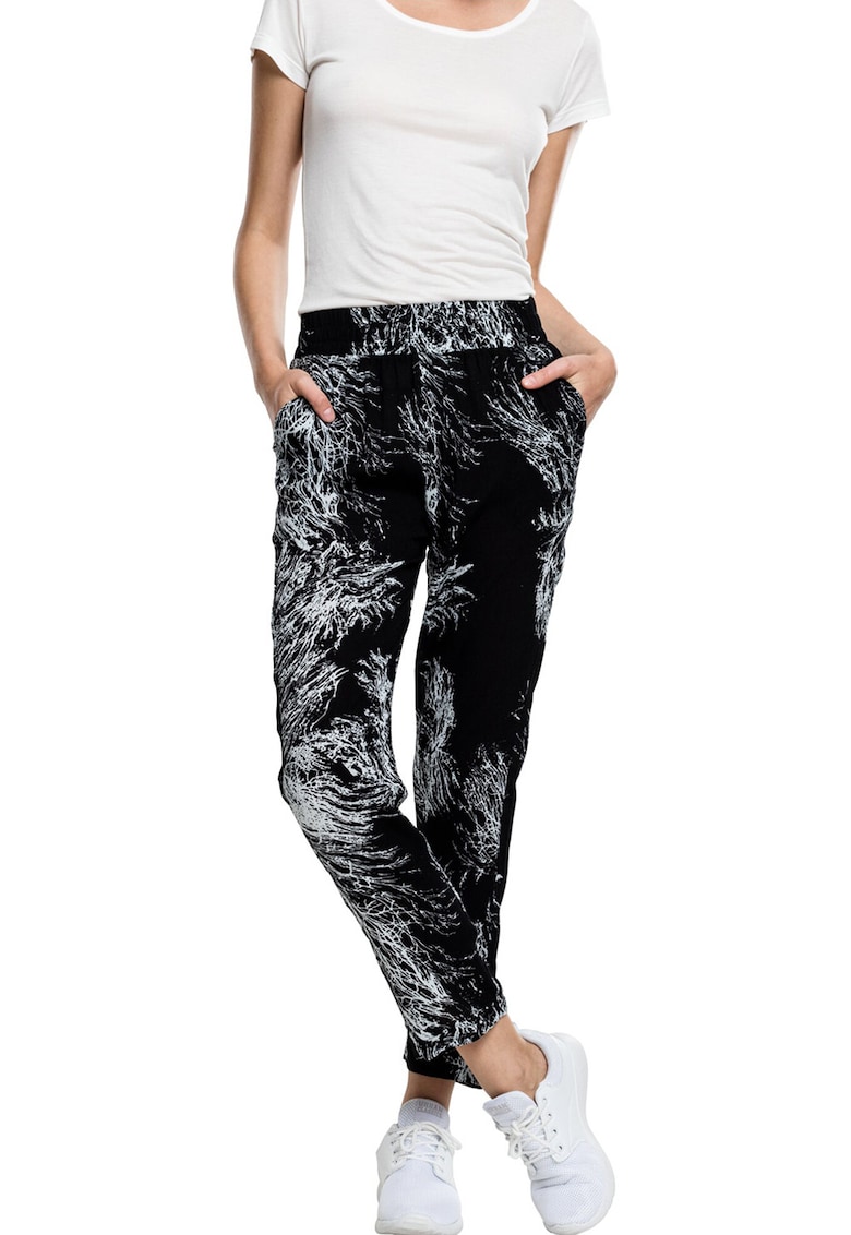 Pantaloni cu model abstract