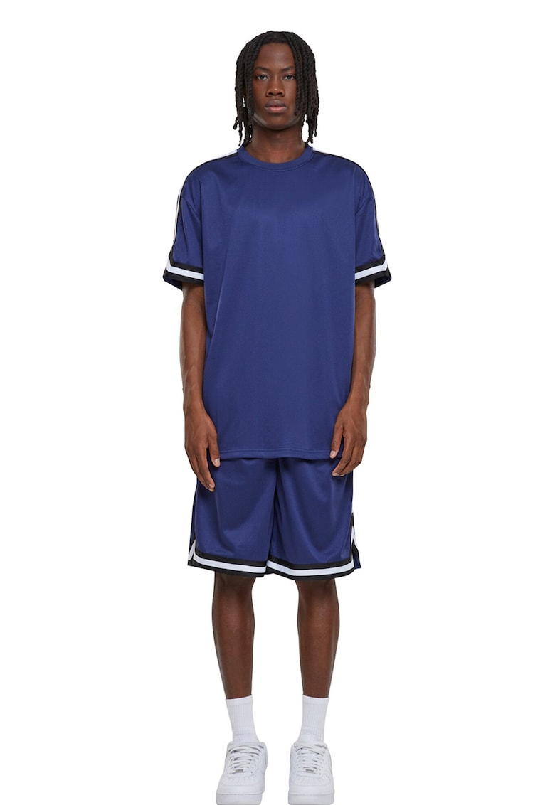 Tricou cu benzi contrastante pe maneci