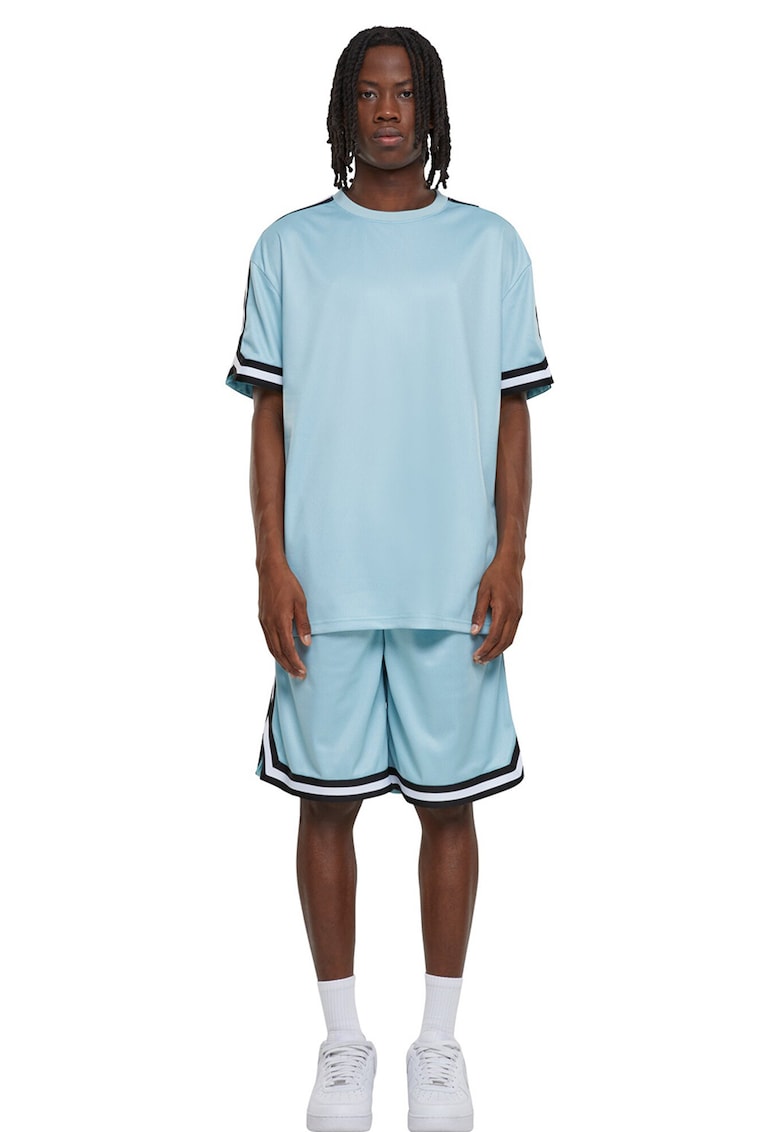 Tricou cu benzi contrastante pe maneci