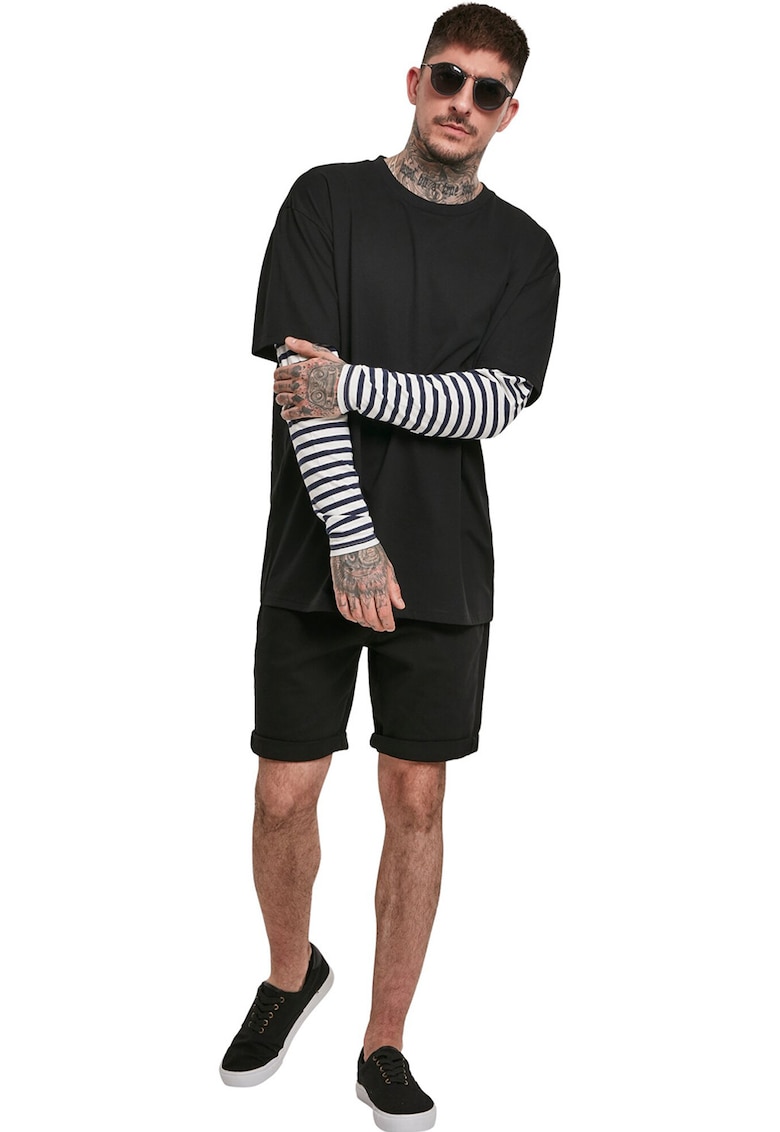 Bluza cu model 2in1 si maneci cazute