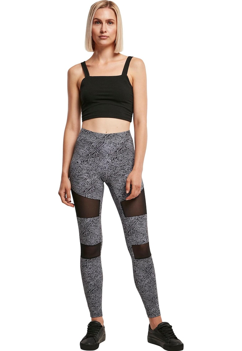 Colanti cu imprimeu si segmente semitransparente