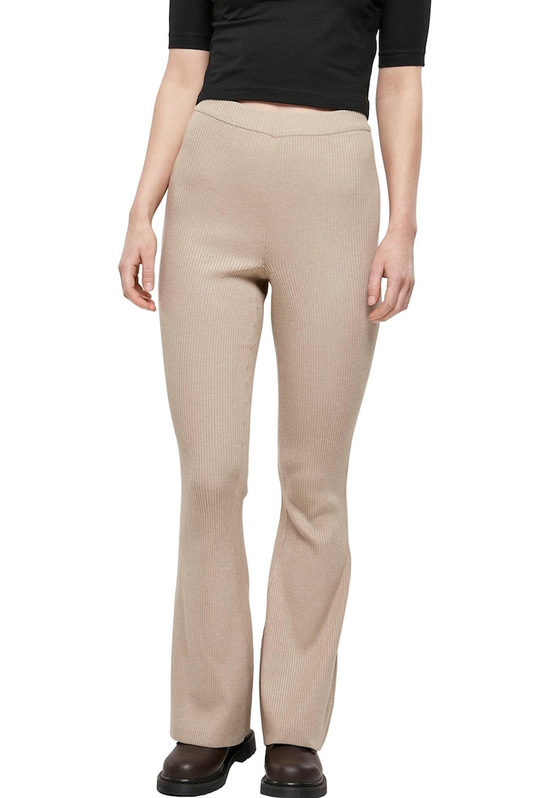 Colanti tricotati si striati cu croiala evazata