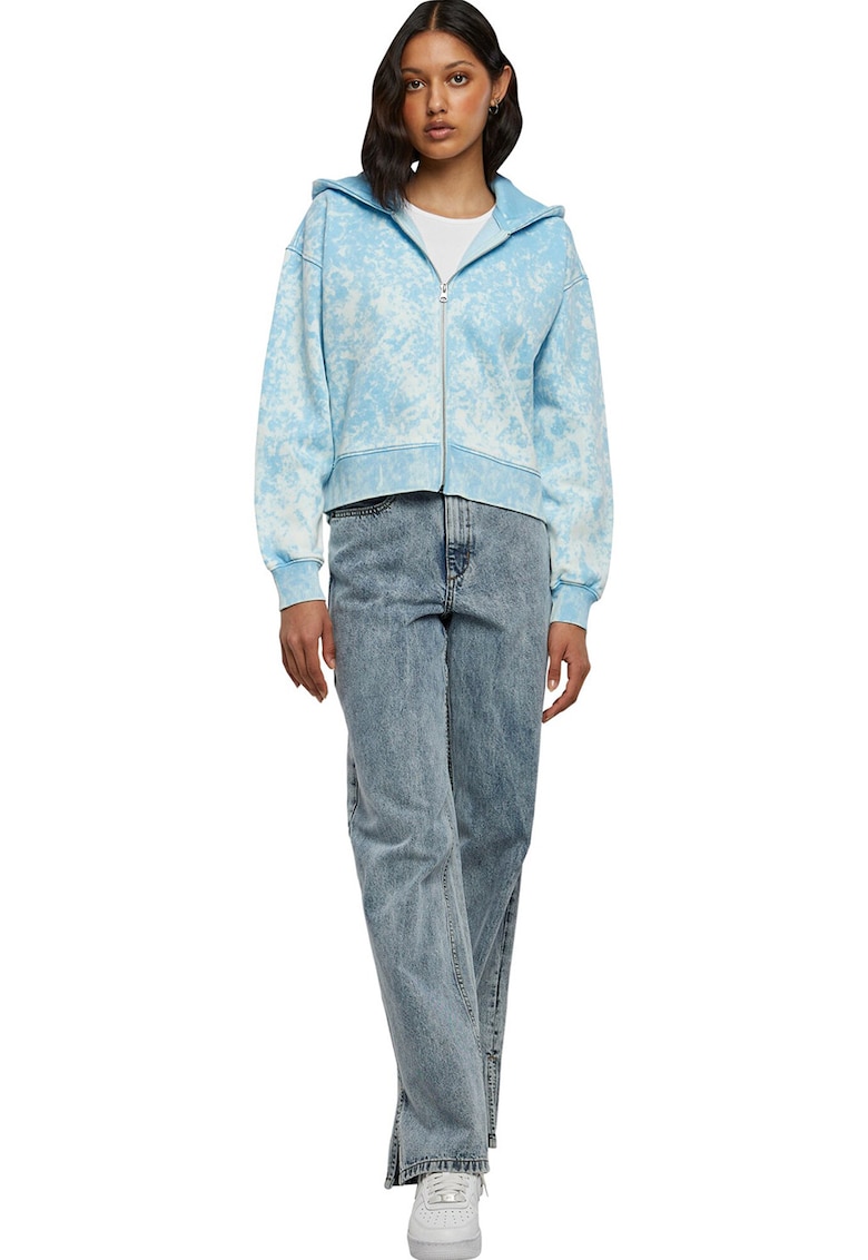 Hanorac crop cu model tie-dye