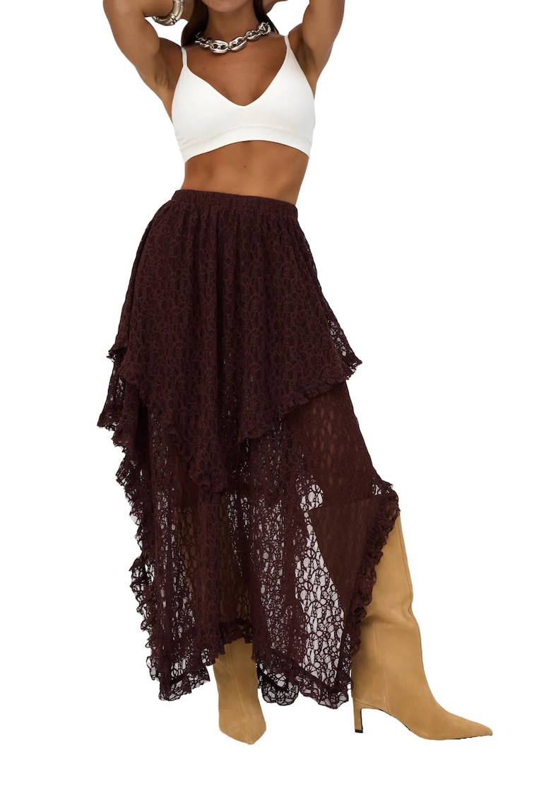 Fusta - HiCCUP - Asimetrica - Dantela - Visiniu