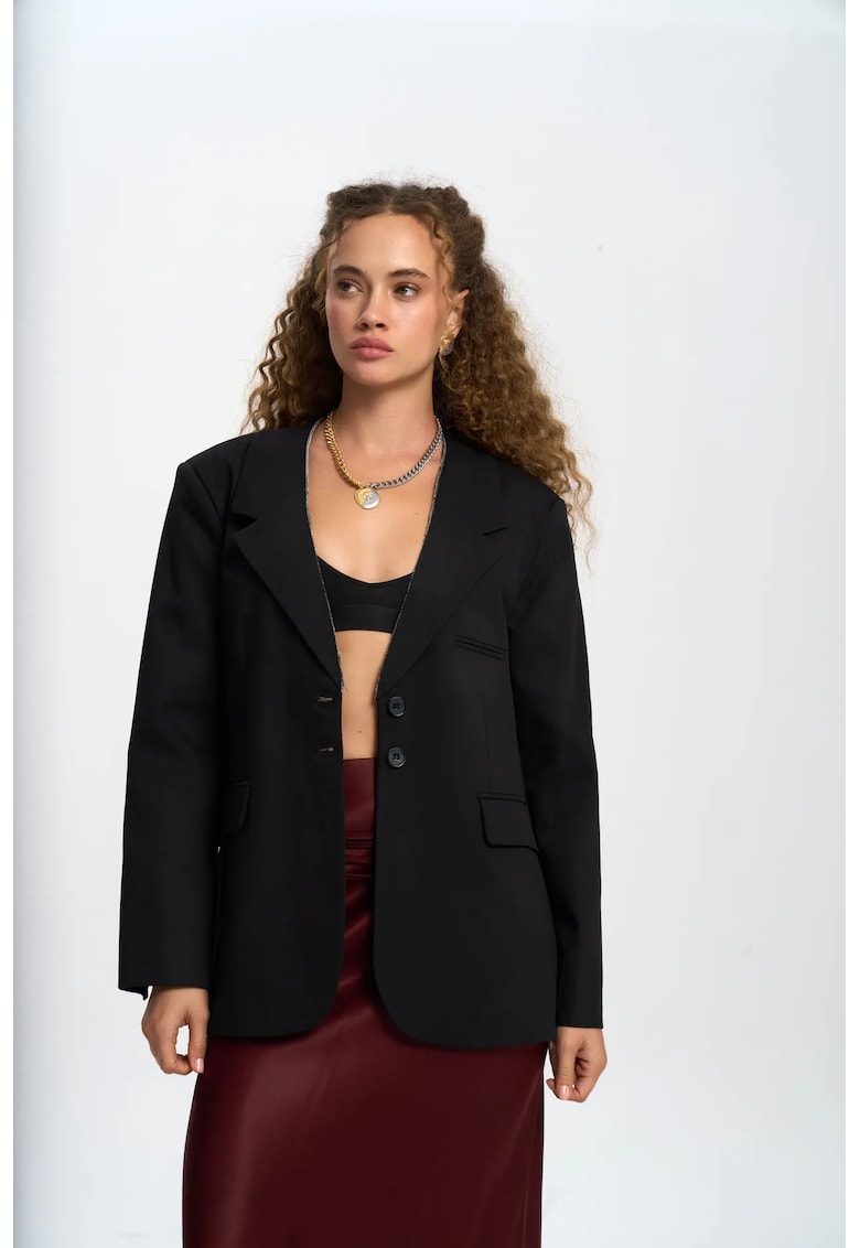 Sacou dama - MAI STUDIOS Volda - negru - textil