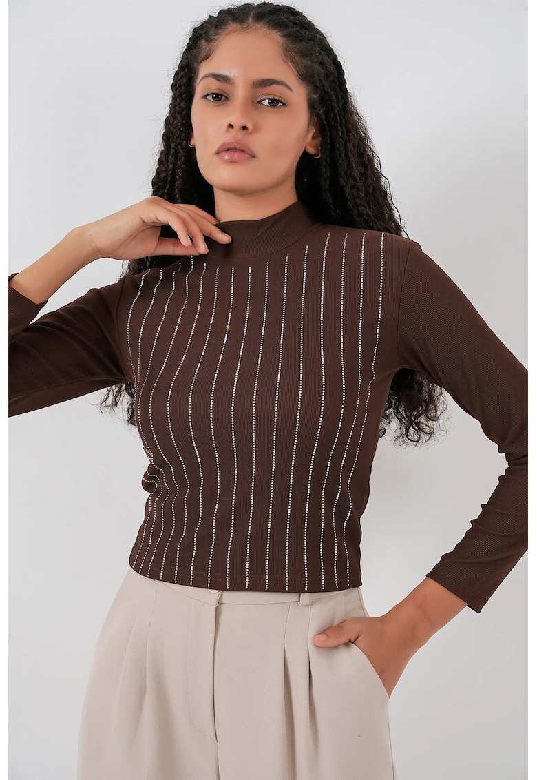 Bluza pentru dama - HiCCUP - Jerseu - Maro deschis