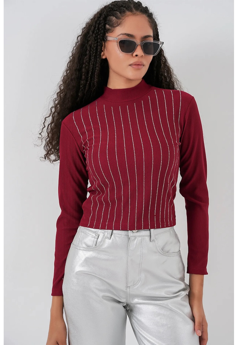 Bluza dama - HiCCUP - Jerseu - Visiniu