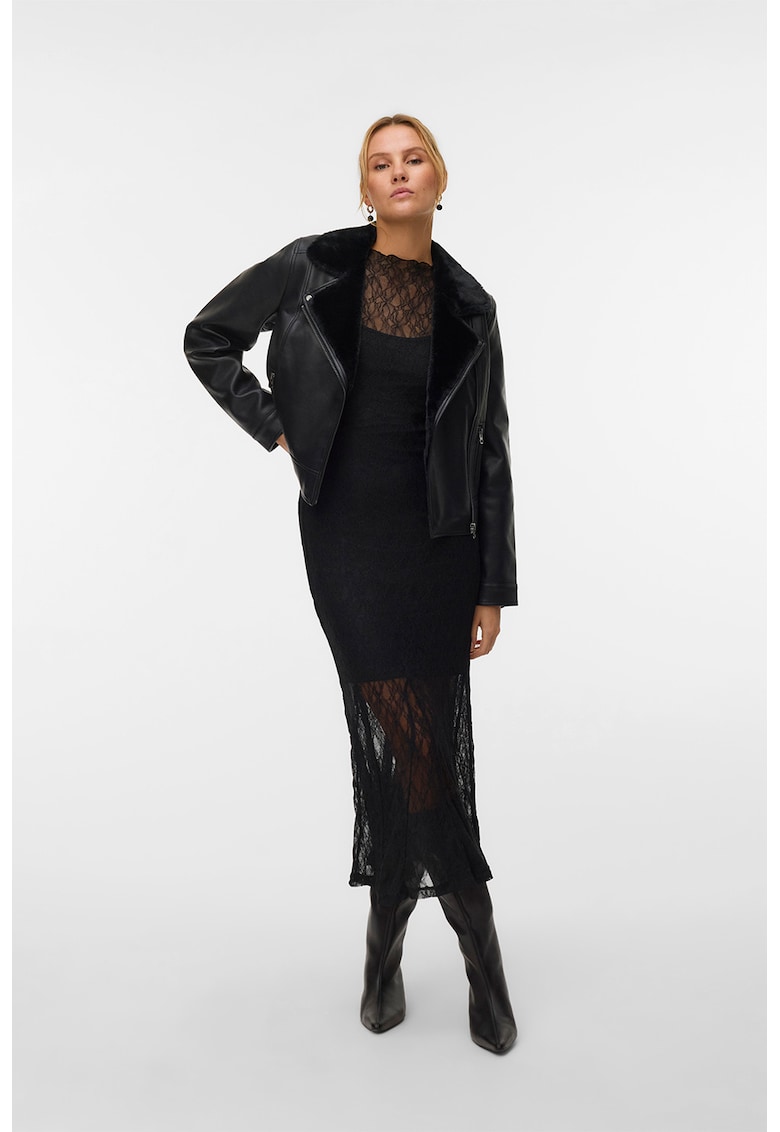 Jacheta biker din piele ecologica