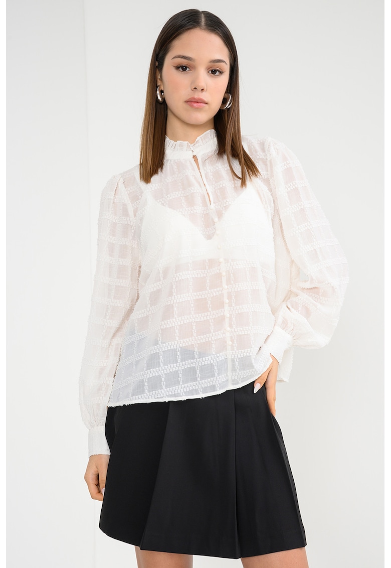 Camasa semitransparenta cu insertii stralucitoare