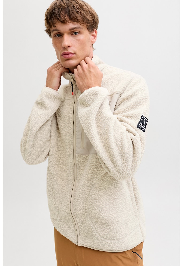 Jacheta din fleece cu fermoar