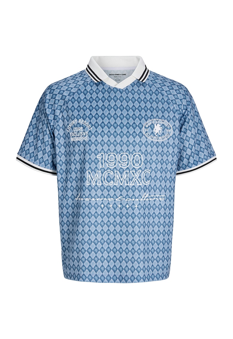 Tricou polo cu croiala lejera