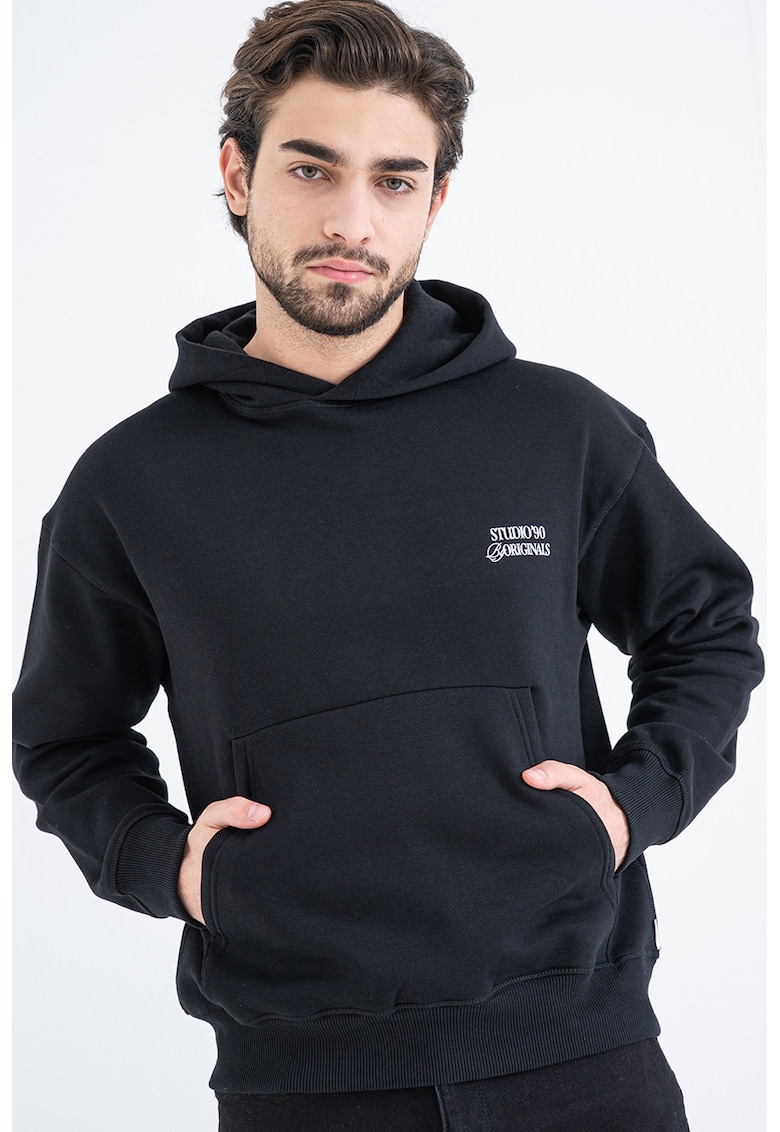 Hanorac cu imprimeu contrastant pe partea din spate Grand Midtown