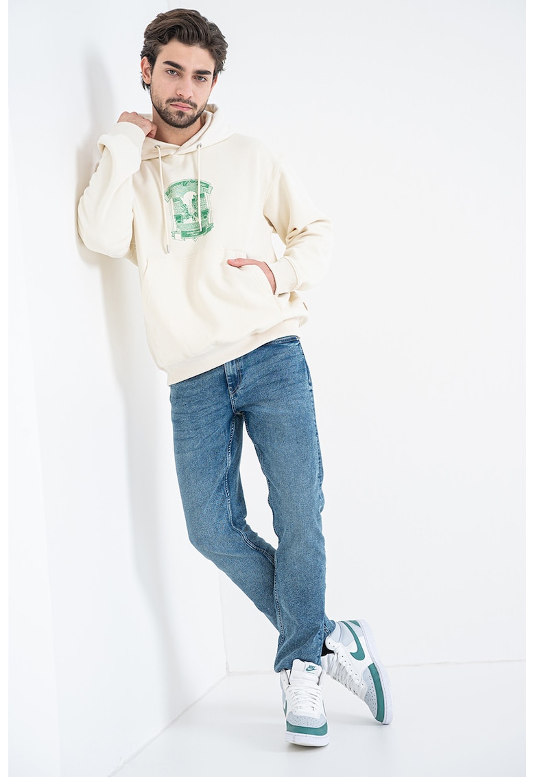 Hanorac cu buzunar kangaroo si imprimeu Grand