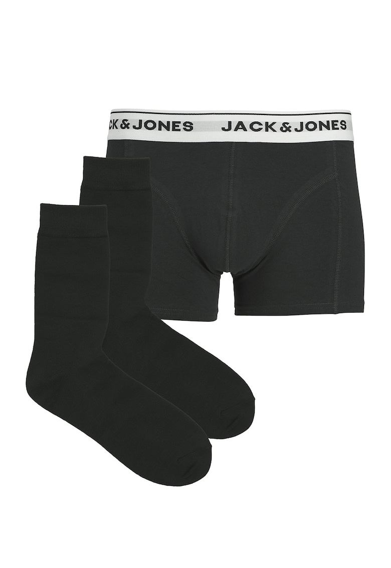 Set de boxeri cu banda logo si sosete lungi