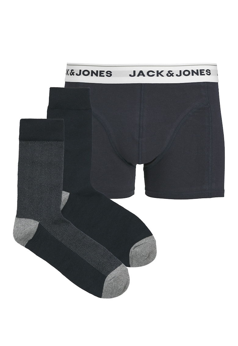 Set de boxeri cu banda logo si sosete lungi