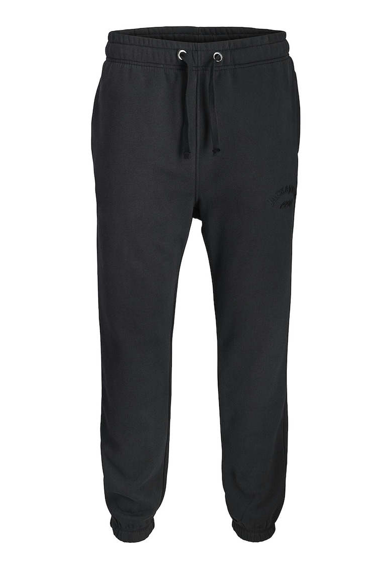 Pantaloni de trening uni din amestec de bumbac organic