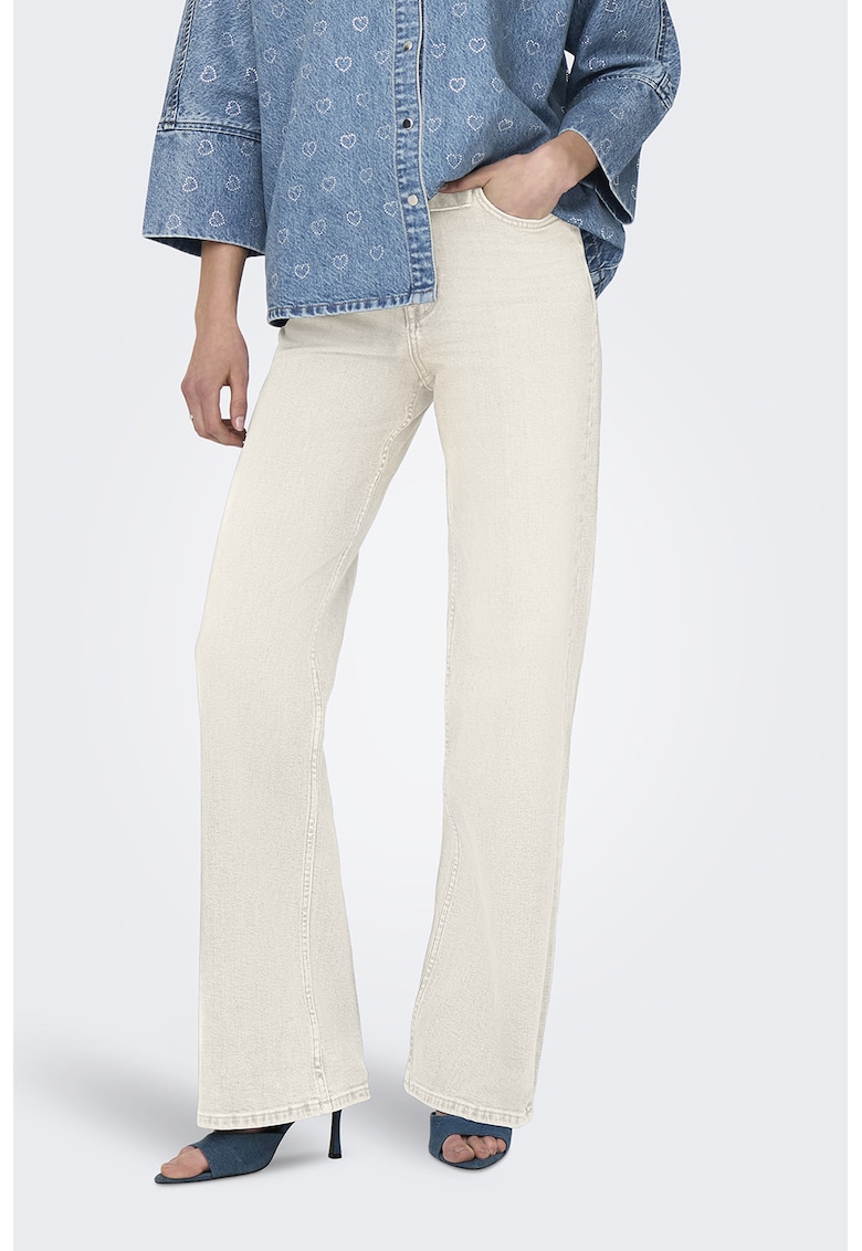 Blugi cu croiala ampla Hannah - Alb
