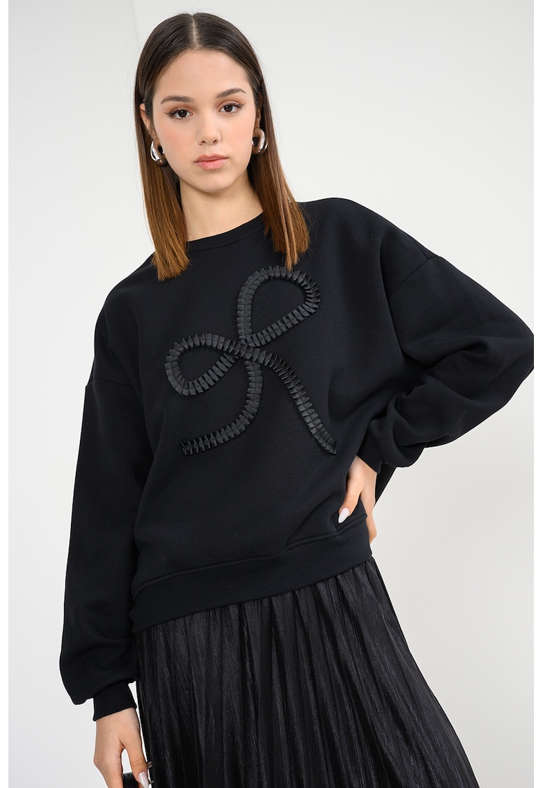 Bluza de trening lejera cu broderie