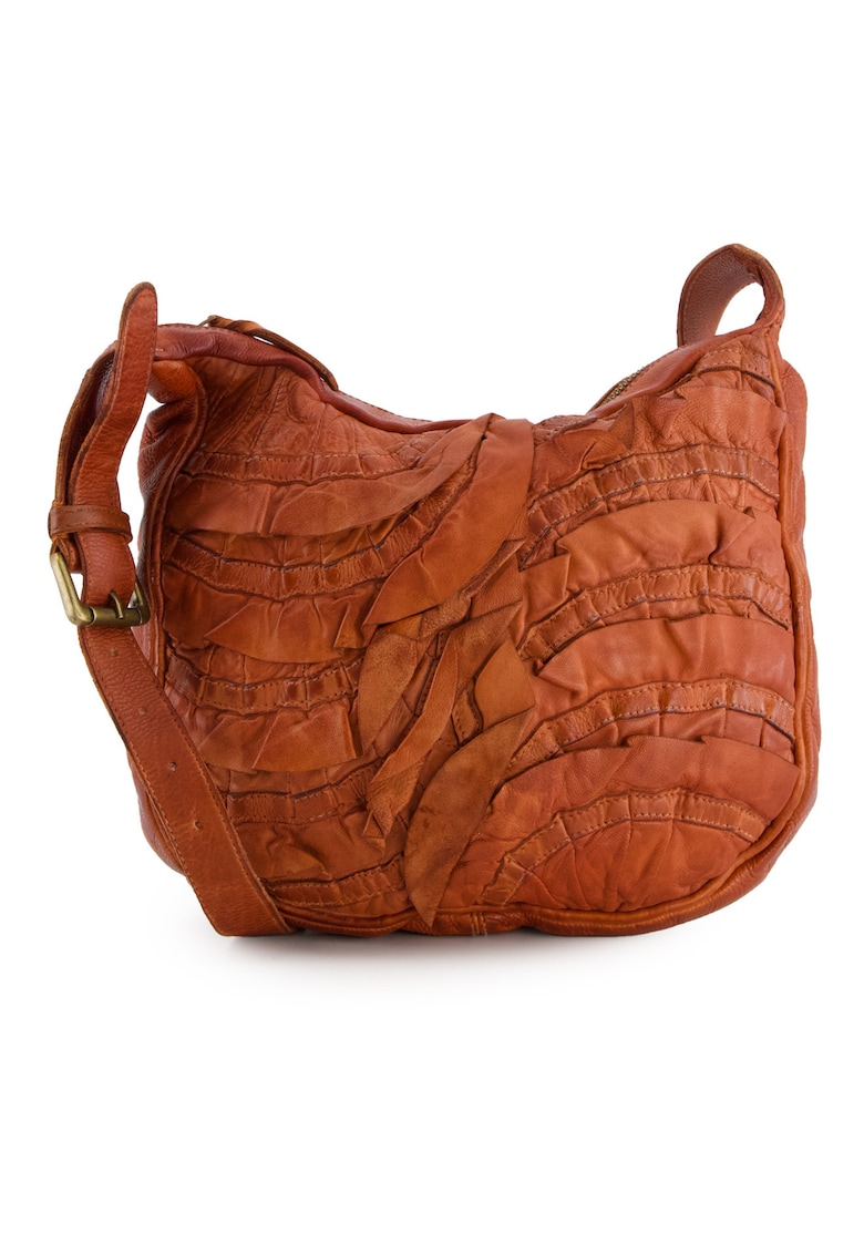 Geanta messenger din piele naturala