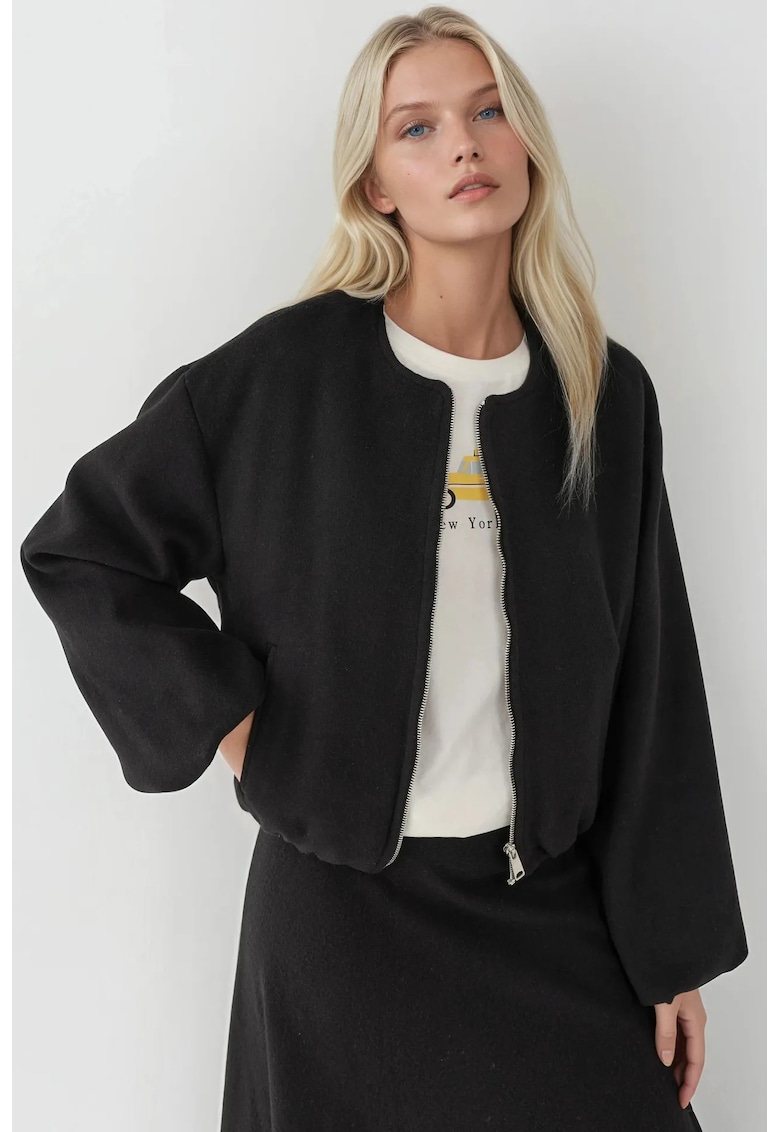 Geaca bomber texturata