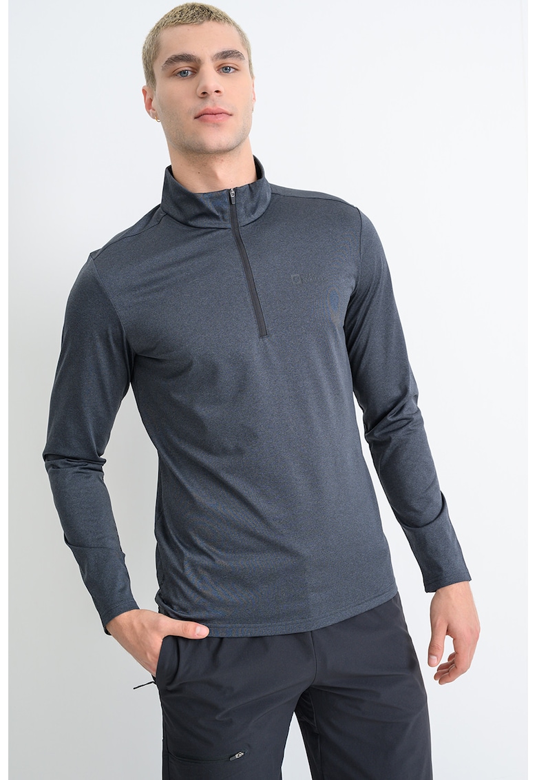 Bluza termica slim fit cu fenta cu fermoar pentru ski