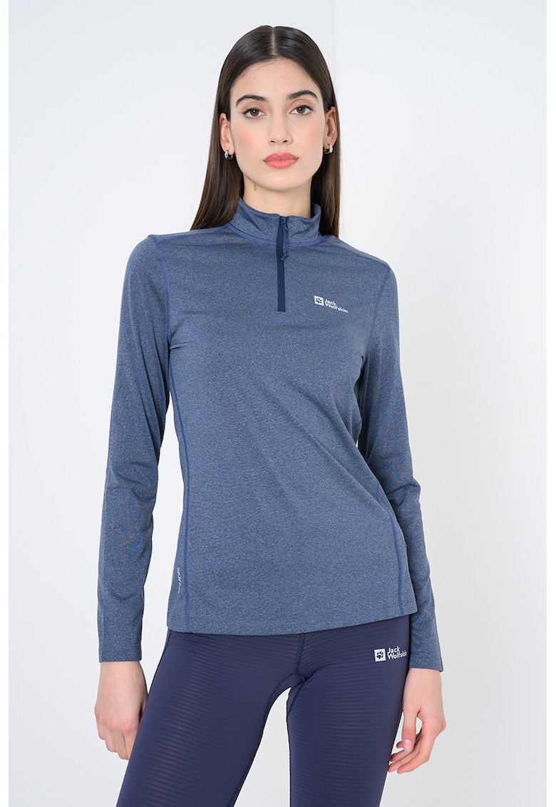 Bluza termica cu fenta scurta cu fermoar pentru ski