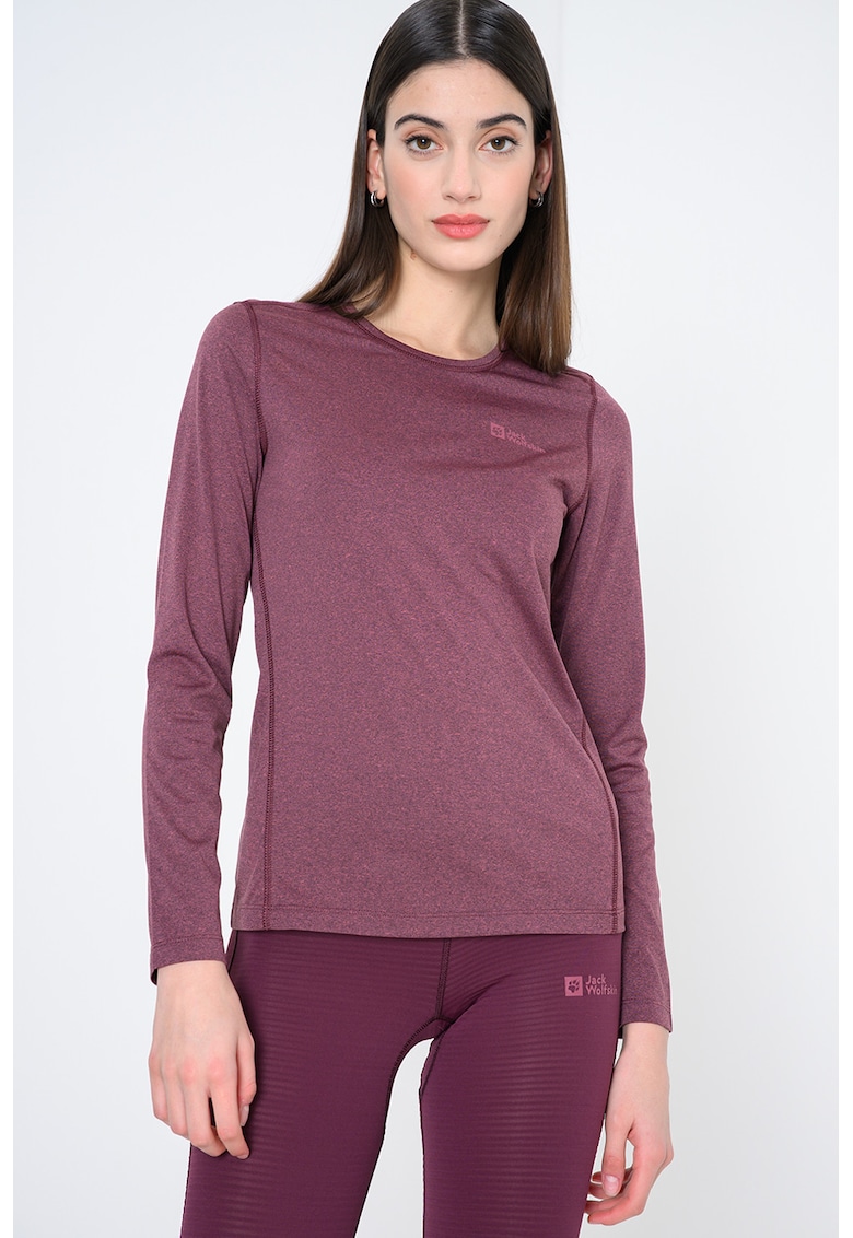 Bluza regular fit cu imprimeu logo discret Sky Thermal