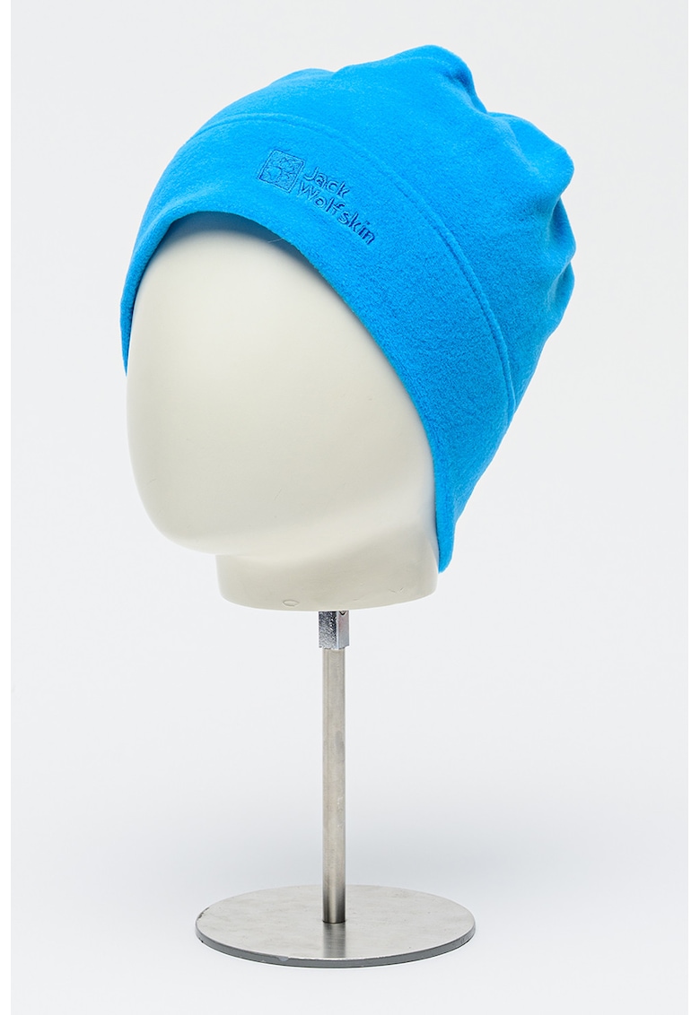 Caciula unisex din material fleece cu detaliu cu broderie logo Real Stuff