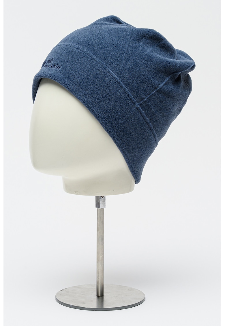 Caciula unisex din material fleece cu detaliu cu broderie logo Real Stuff