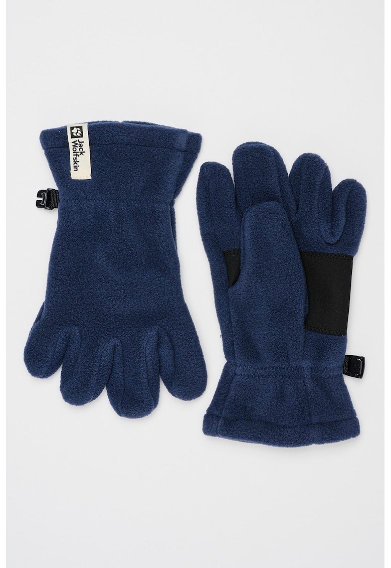 Manusi din material fleece cu model uni