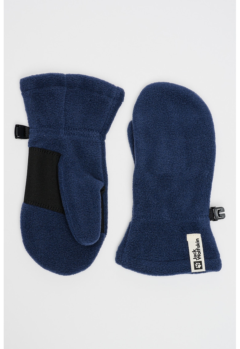 Manusi din material fleece cu model uni