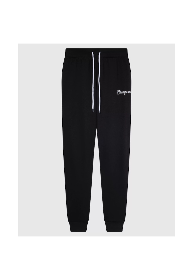 Pantaloni dama - Graphic Rib Cuff - Negru - Negru