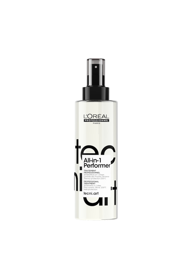 Tratament profesional pentru par - fara clatire L’Oreal Professionnel Tecni.Art All-in-1 Performer - multifunctional cu 30 de beneficii - produs vegan - 190 ml