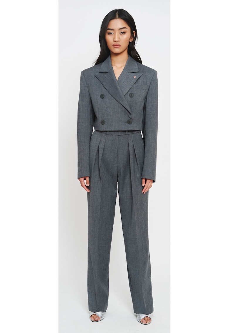 Elegant Pantaloni Gri - Gri