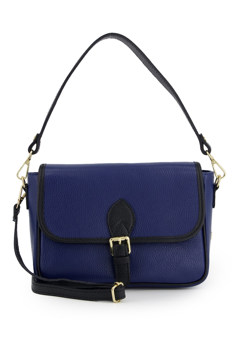 Geanta crossbody din piele cu fermoar