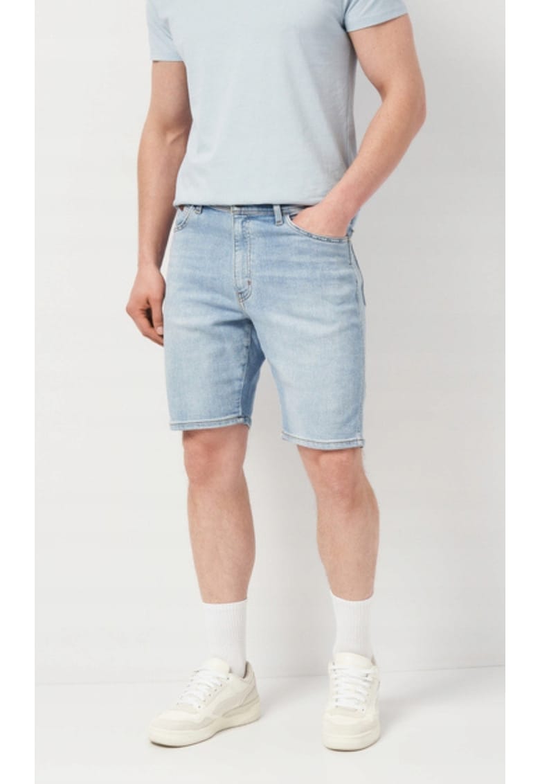 Blugi scurti barbati Texas Sunrise - bumbac/poliester/elastan - albastru deschis -