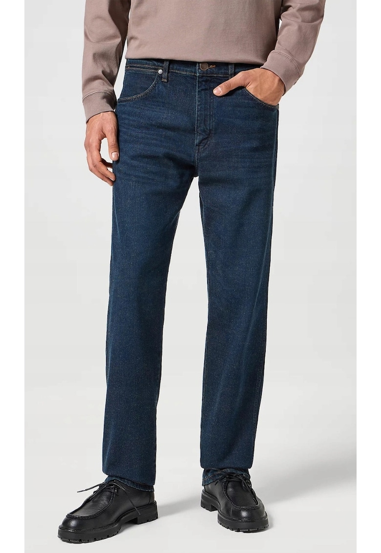 Blugi barbati - FRONTIER - talie inalta - croiala relaxata - albastru - bumbafwqgwqc - Albastru