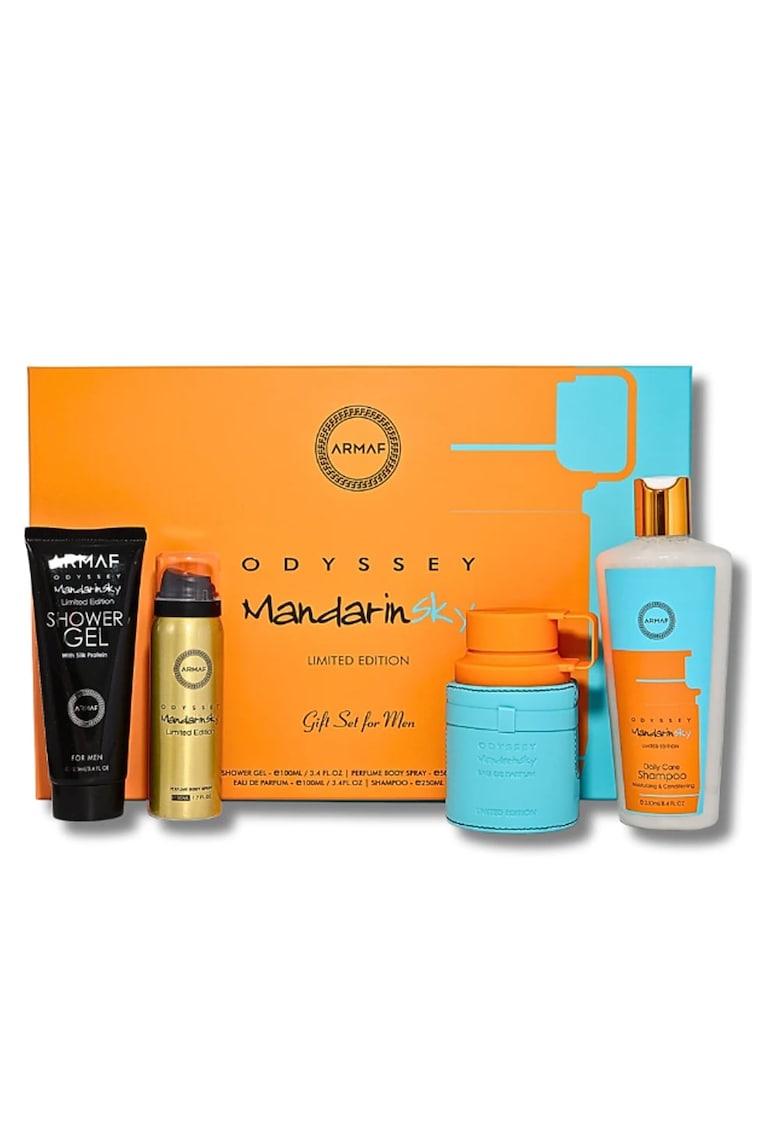 Set Cadou Parfum Odyssey Mandarin Sky 100ml - Gel de Dus 100ml - Sampon 250ml - Deo Spray 50ml