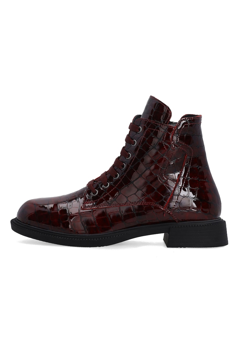 Ghete din piele lacuita mock-croc