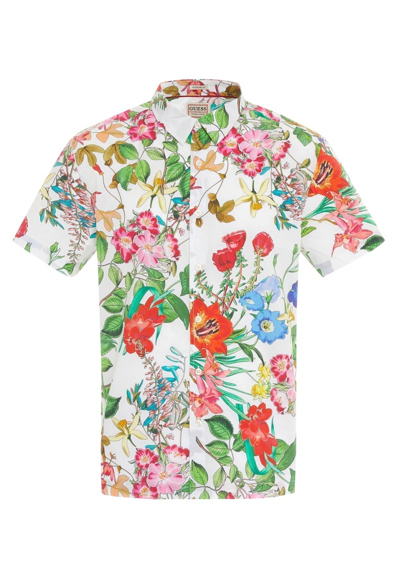 Camasa Barbati - Patern floral - Maneca scurta - Bumbac 1147