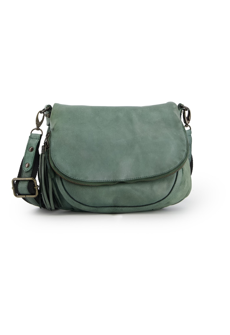 Geanta messenger din piele naturala