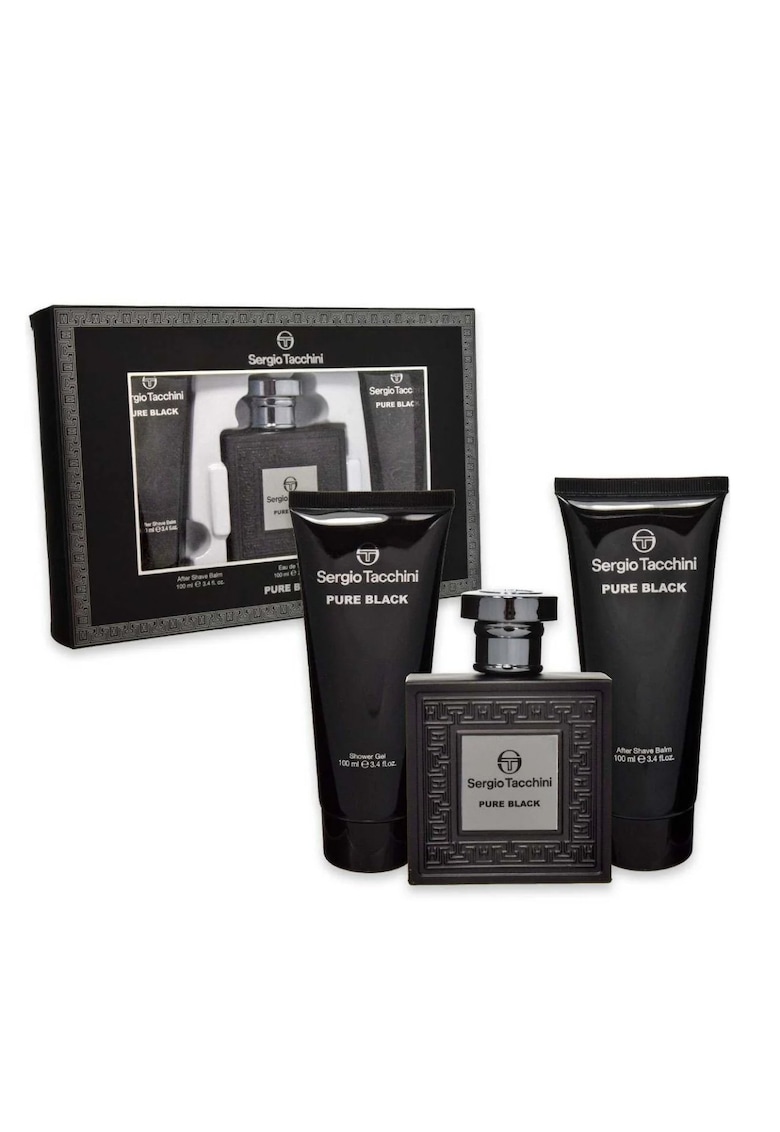 Set Pure Black - Barbati - Apa de Toaleta 100 ml + Gel de dus 100 ml - + Aftershave - 100 ml