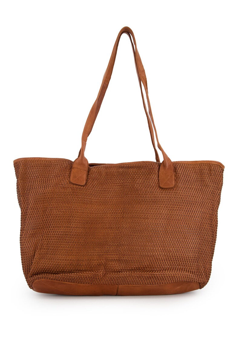 Geanta shopper din piele intoarsa