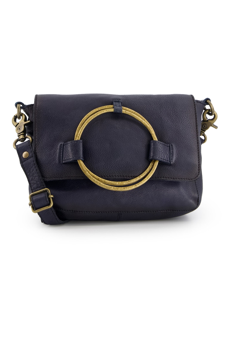 Geanta crossbody din piele cu aspect granulat