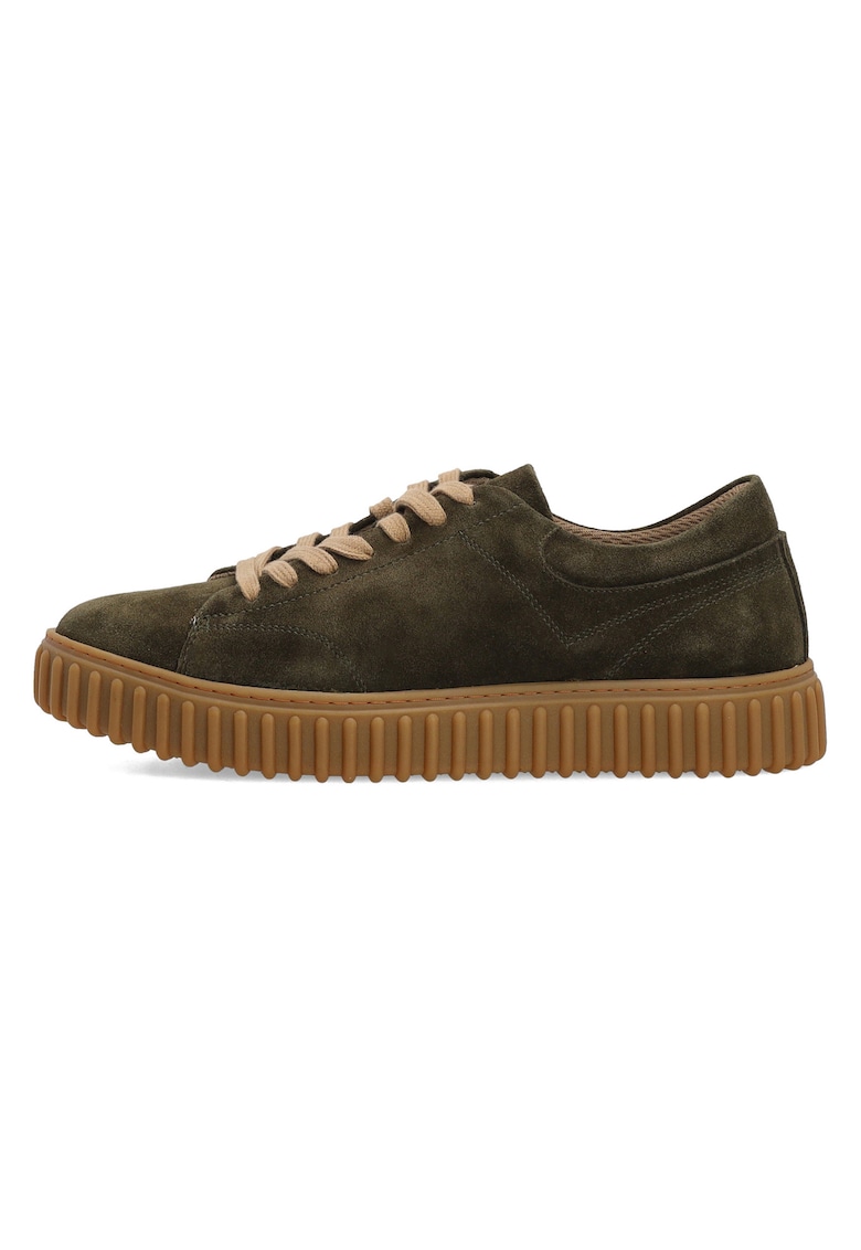 Pantofi sport uni din piele intoarsa