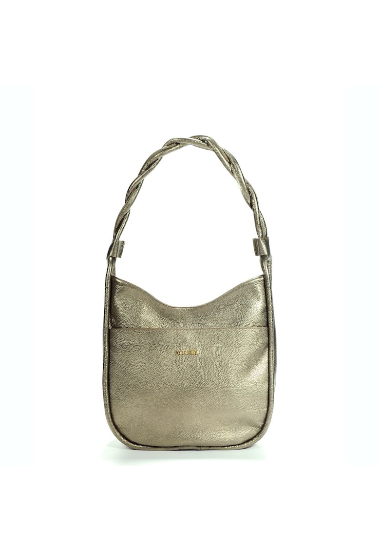 Anna Fellini Geanta Ziggy Dama Piele naturala - - Gri