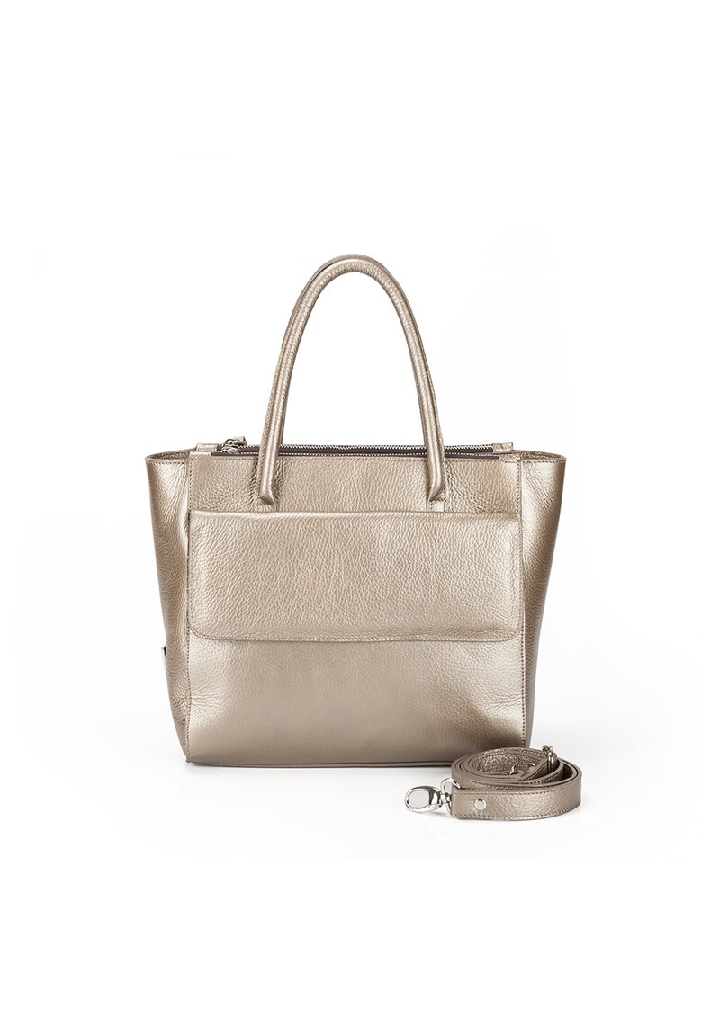 Geanta dama piele - Madonna 13 mare - Gri