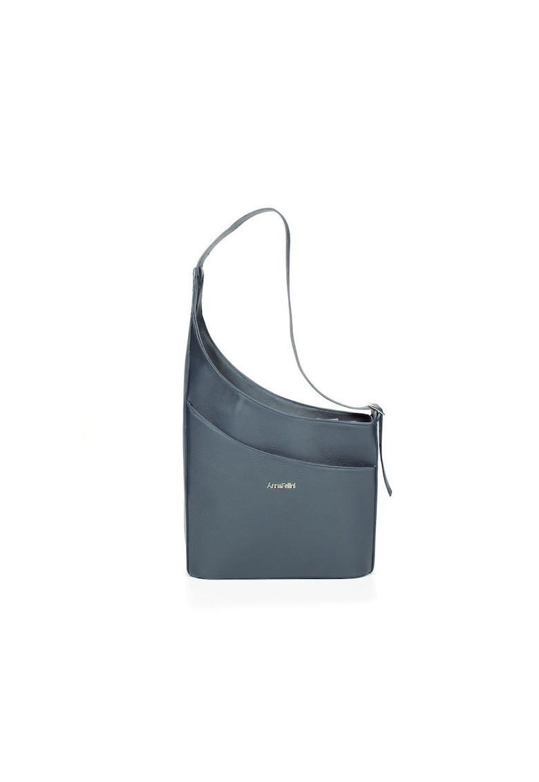 Anna Fellini Geanta Cher Dama Piele naturala - dwqfwq - Bleumarin